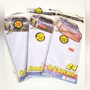 Nascar Jeff Gordon 24 and Jimmie Johnson 48 (3 Pack) Magnetic Memo Pad Bundle